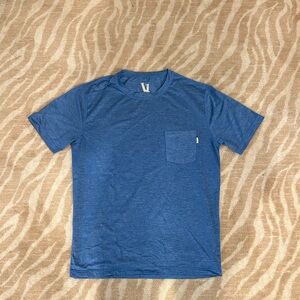 Vuori Heather Blue Short Sleeve Tee